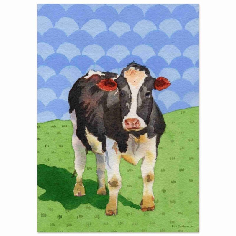 Friesian cow art print