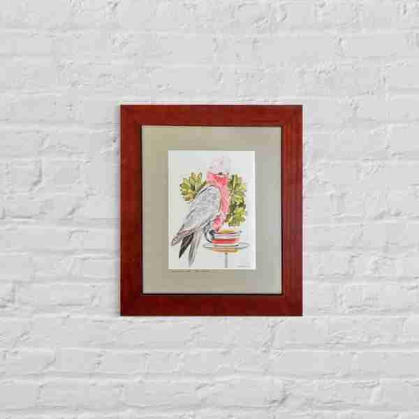 Pink Galah Painting - original watercolour - Image 2