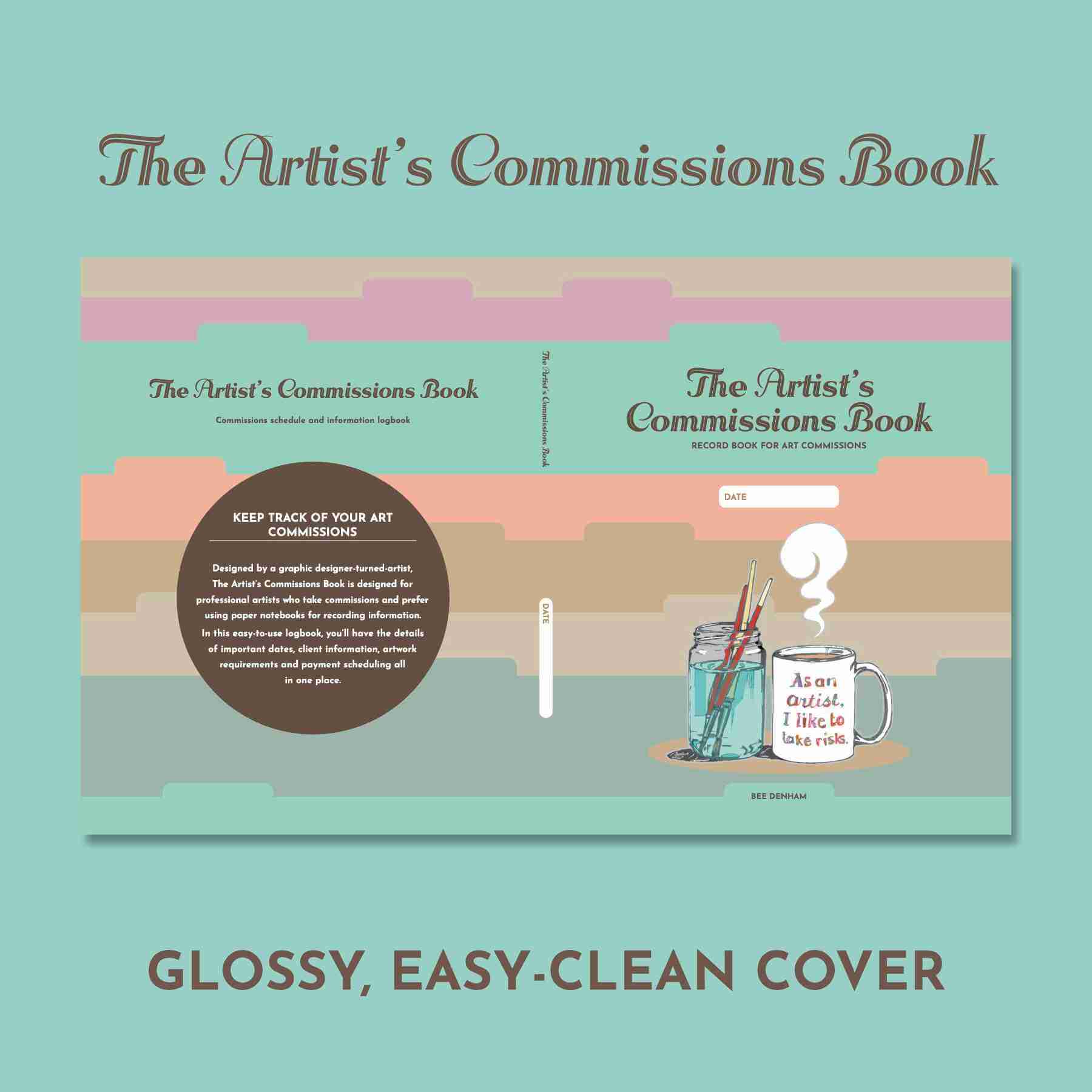 A+ Artists Commissions book Cover Cover design for the Artist's Commissions Book