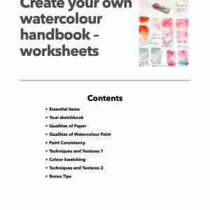 Create your own Watercolour Handbook - workbook