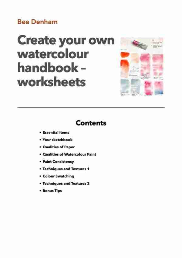 Create your own Watercolour Handbook - workbook