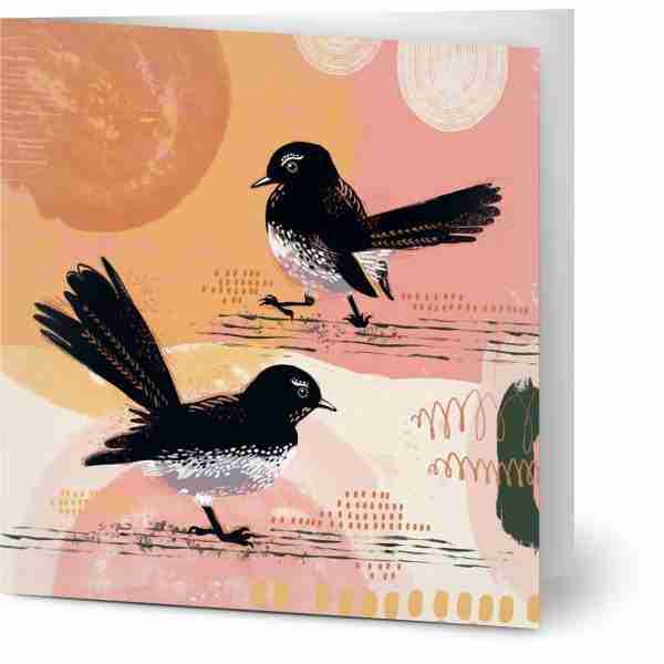 Willy Wagtail Cards - Pack of 10 Greeting Cards - digital artwork