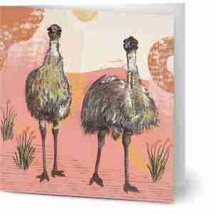 Emu greetings card